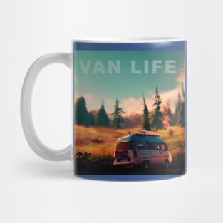 Van Life Camper RV Outdoors in Nature Mug